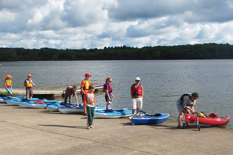 kayak class at Goddard State Park